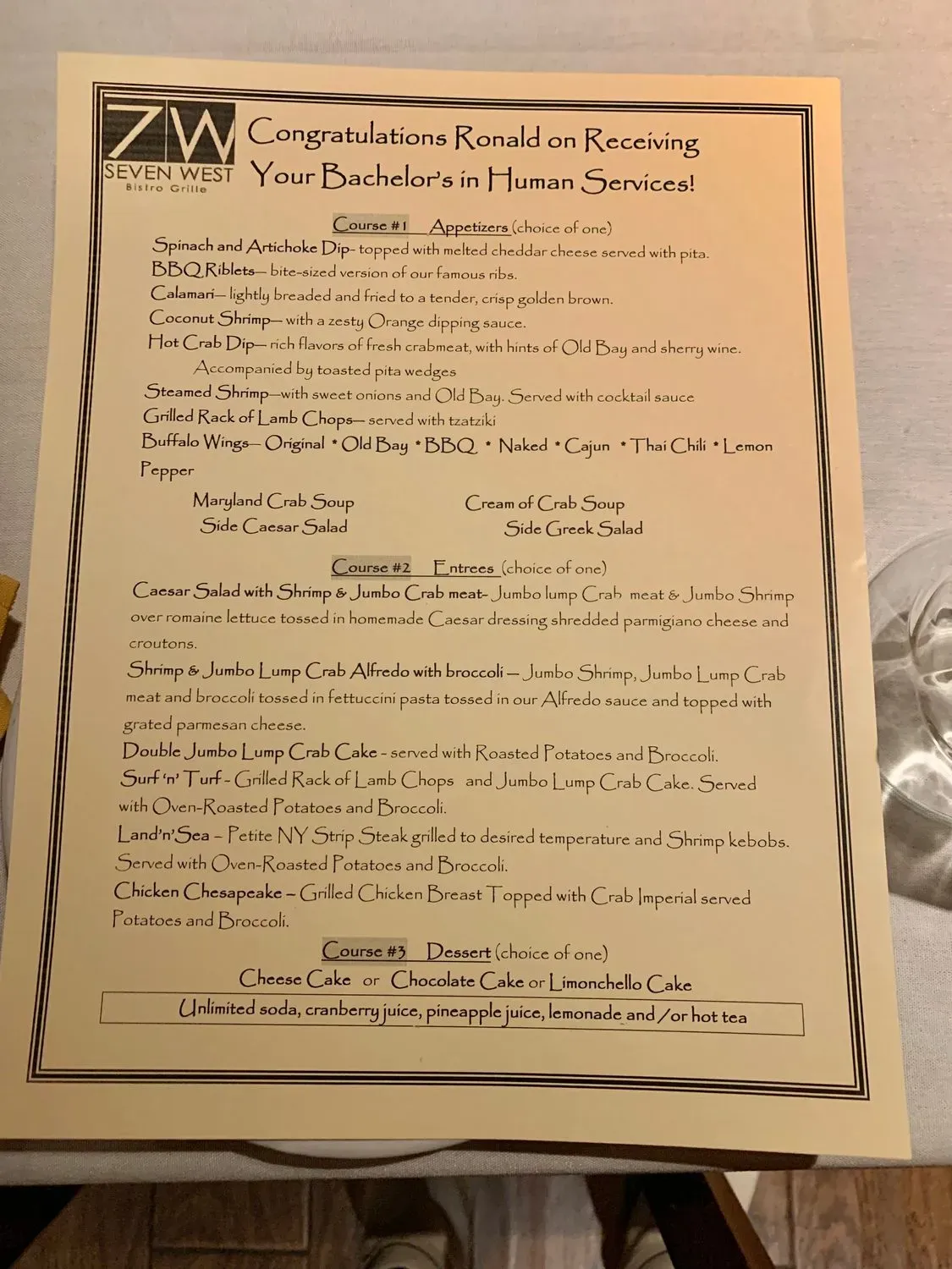 Menu 6