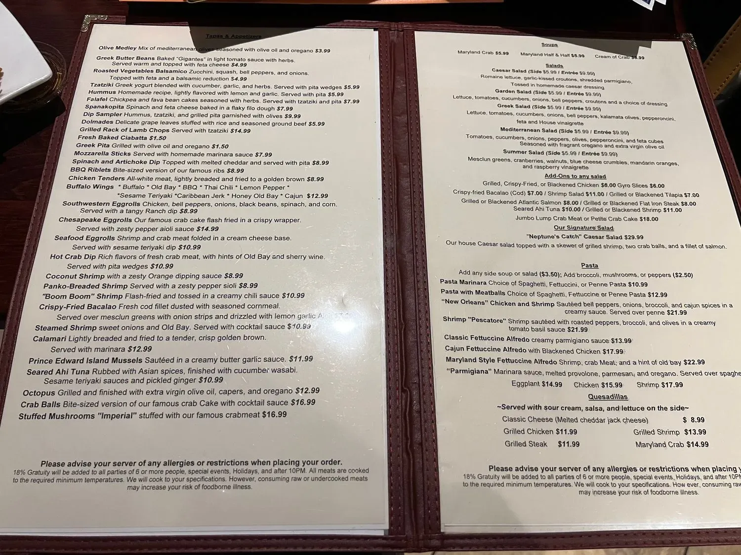 Menu 4