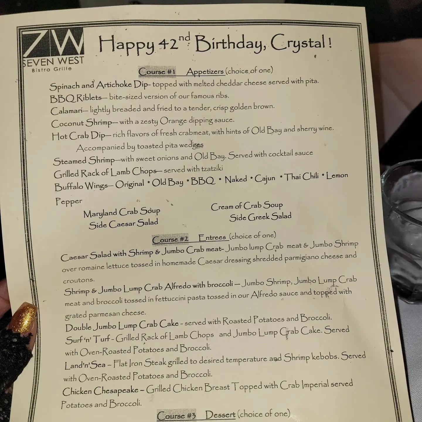 Menu 1