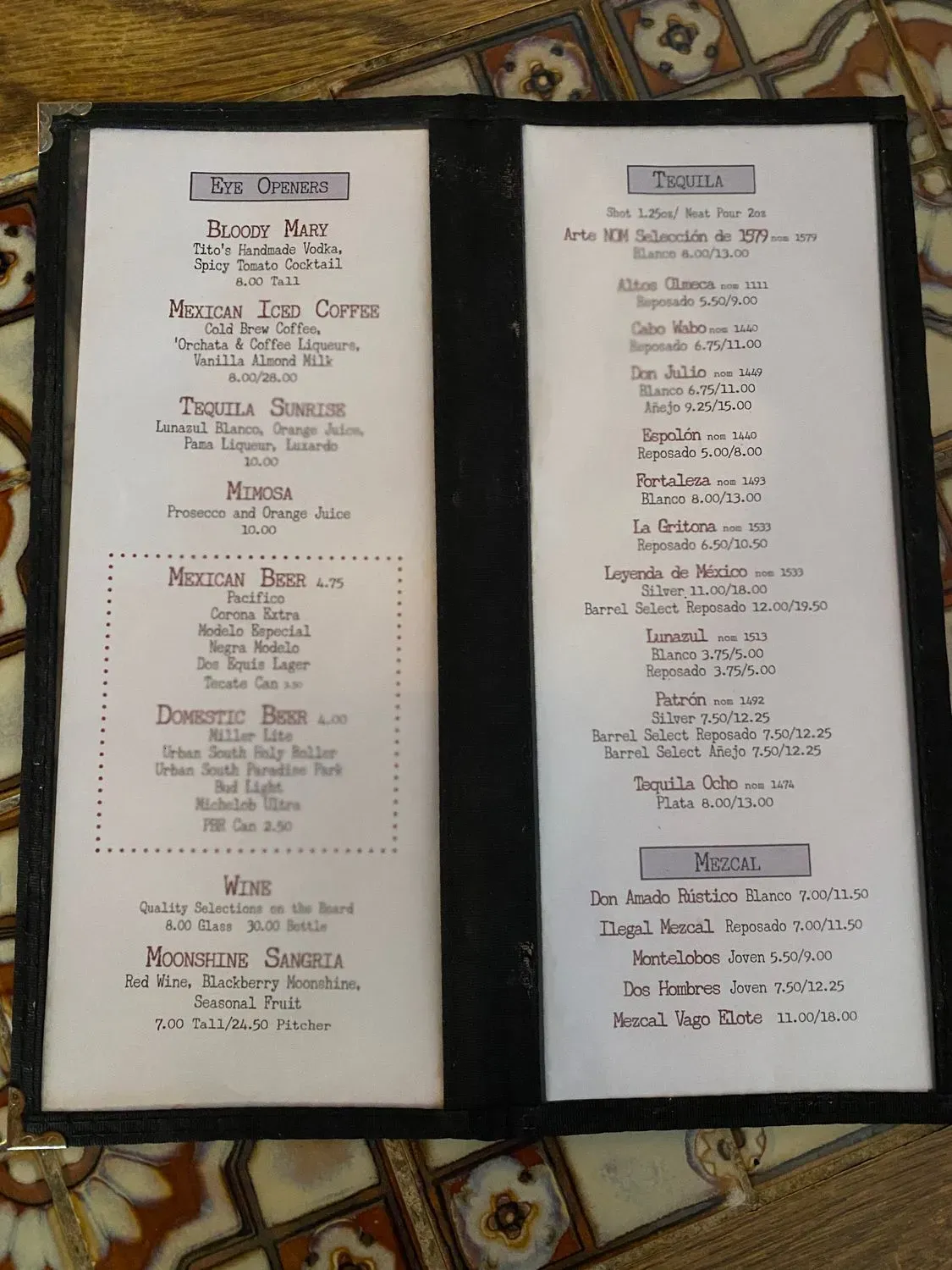 Menu 3