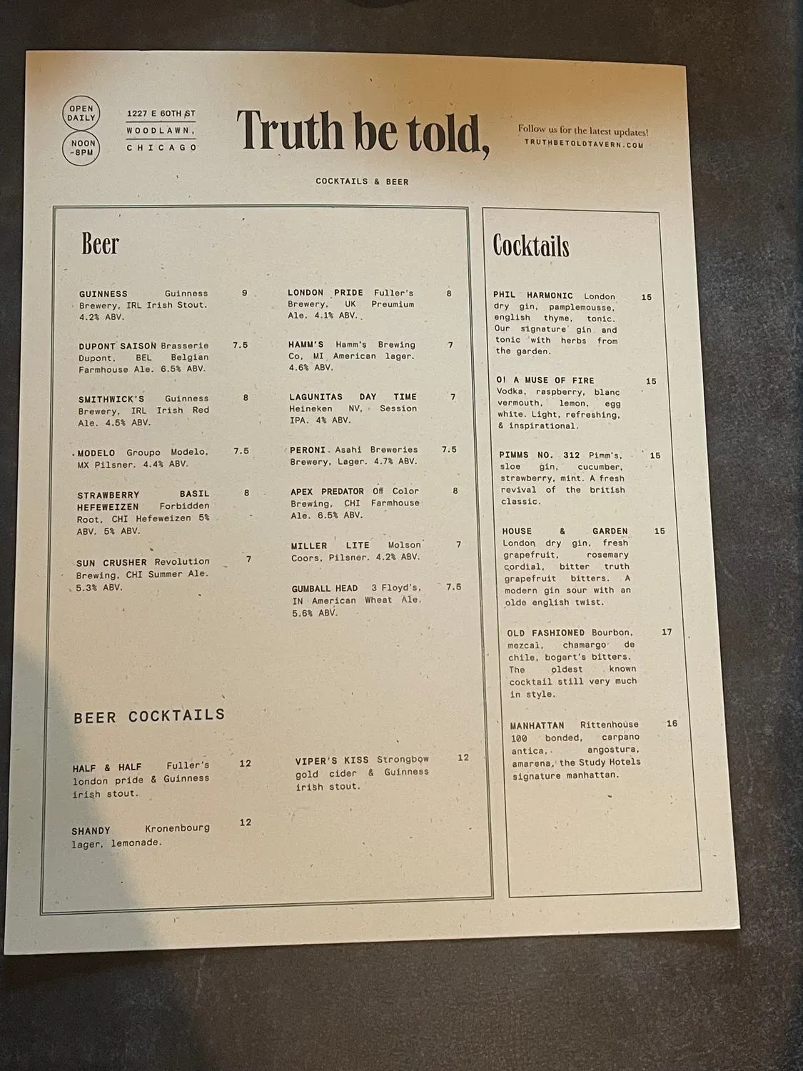 Menu 5