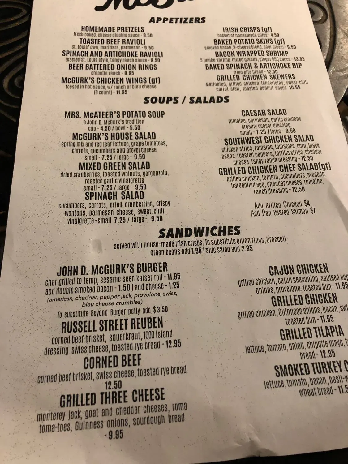 Menu 4