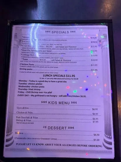 Menu 4