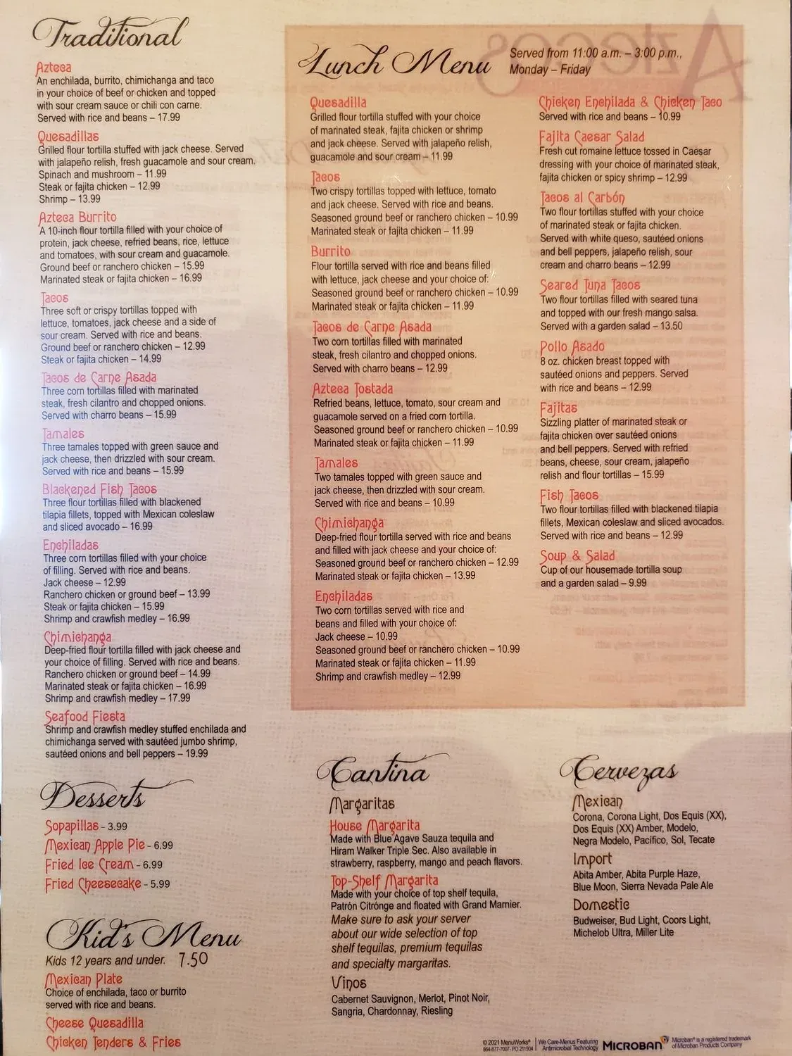 Menu 2