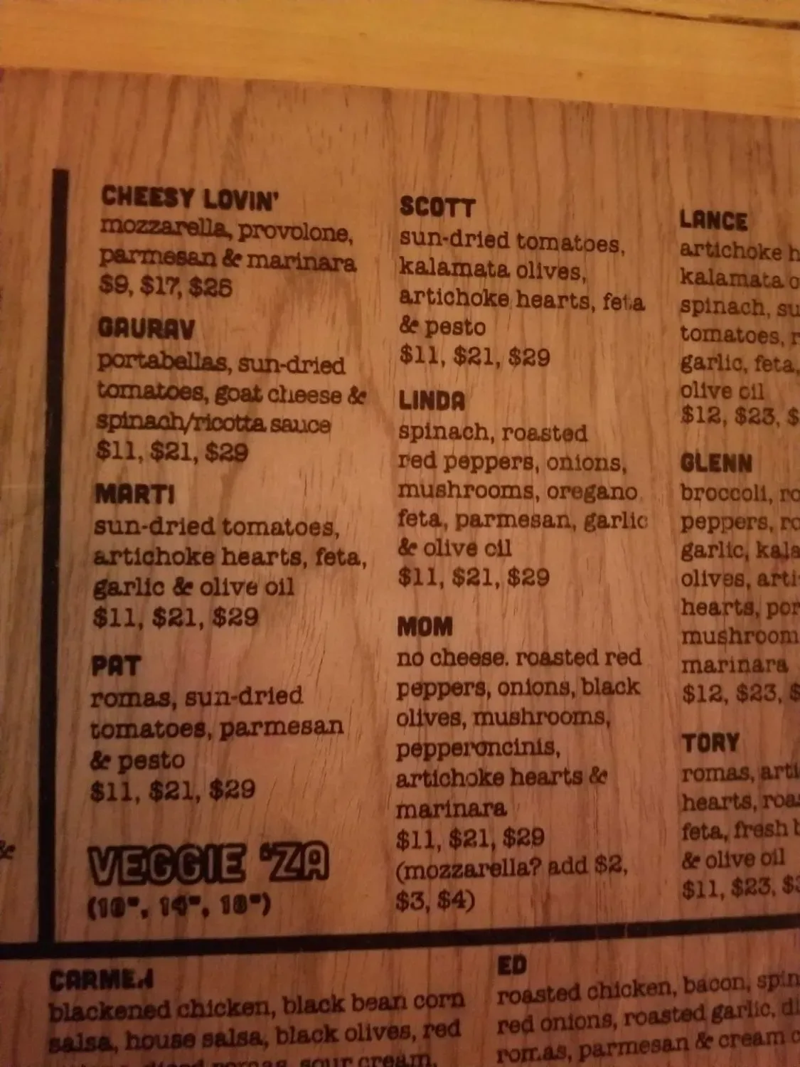 Menu 2