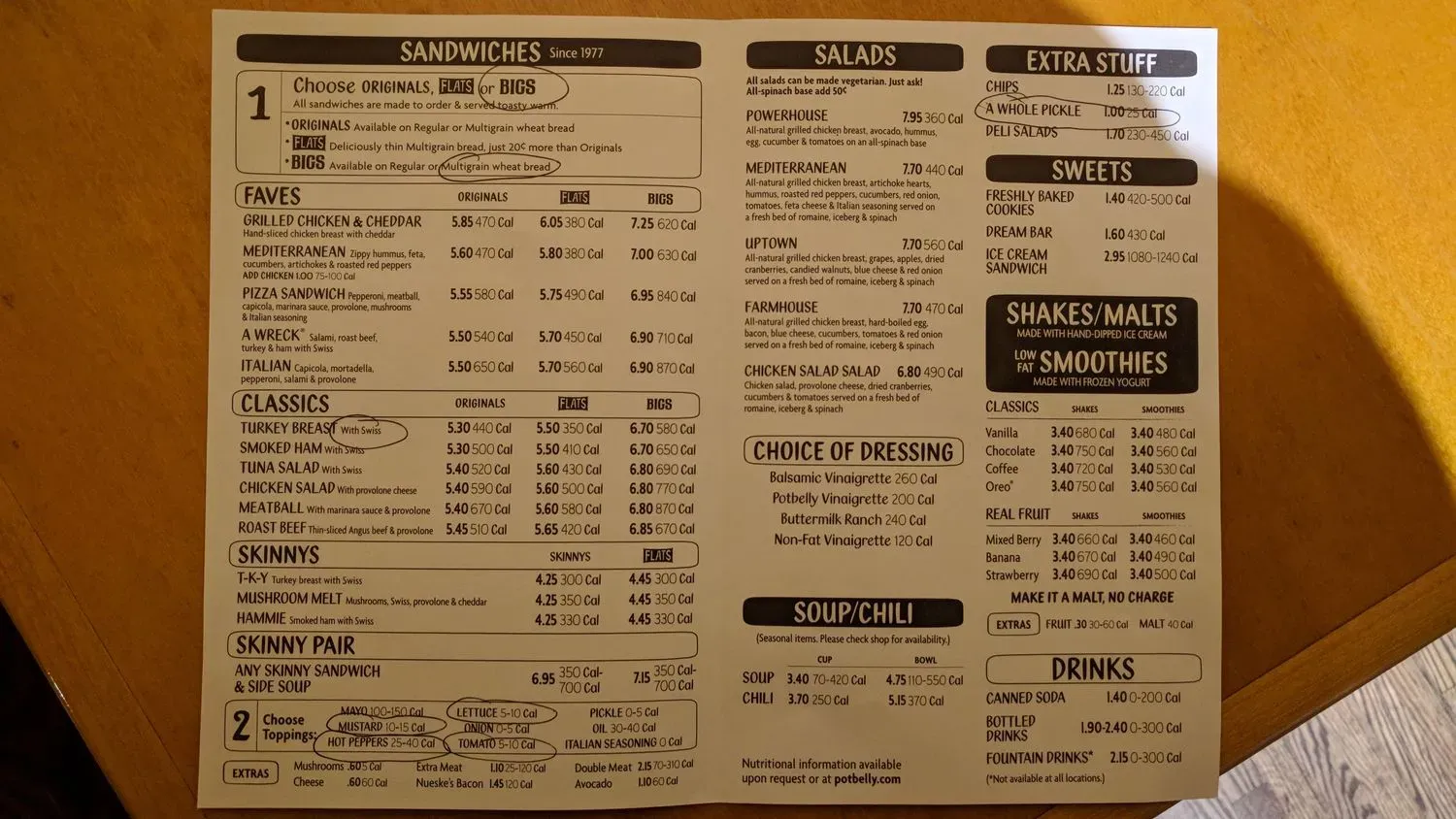 Menu 6