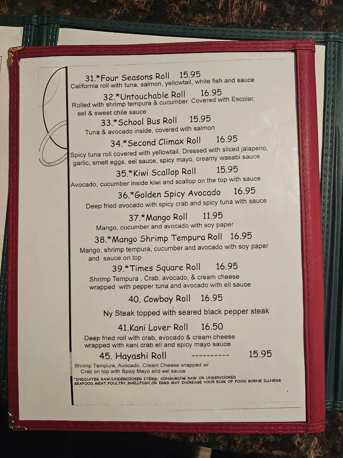 Menu 1