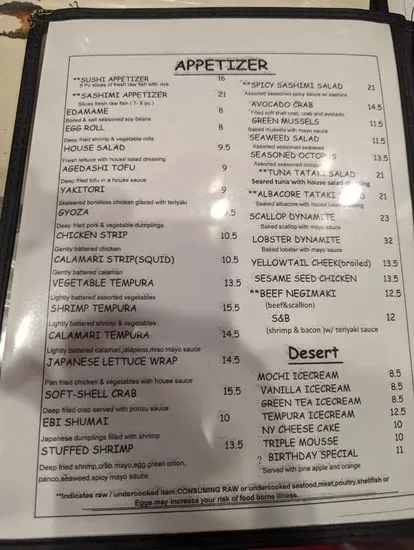 Menu 4