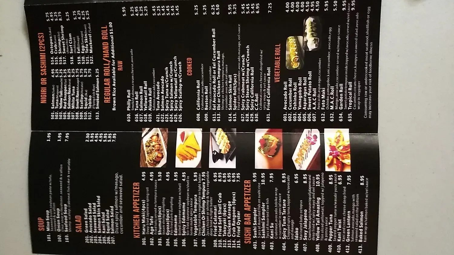 Menu 5