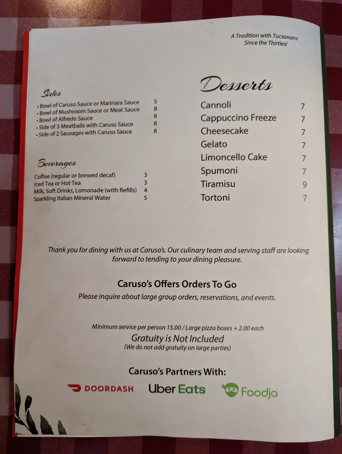 Menu 6