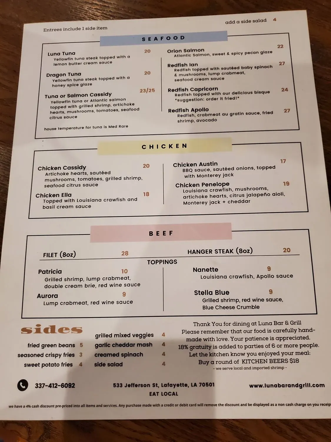 Menu 3