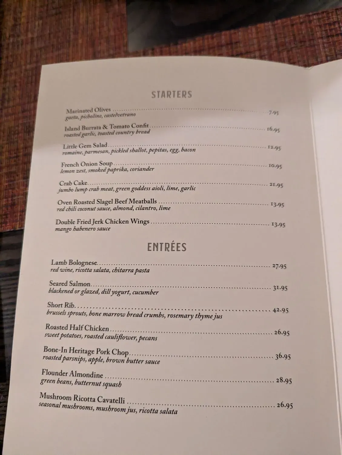 Menu 2