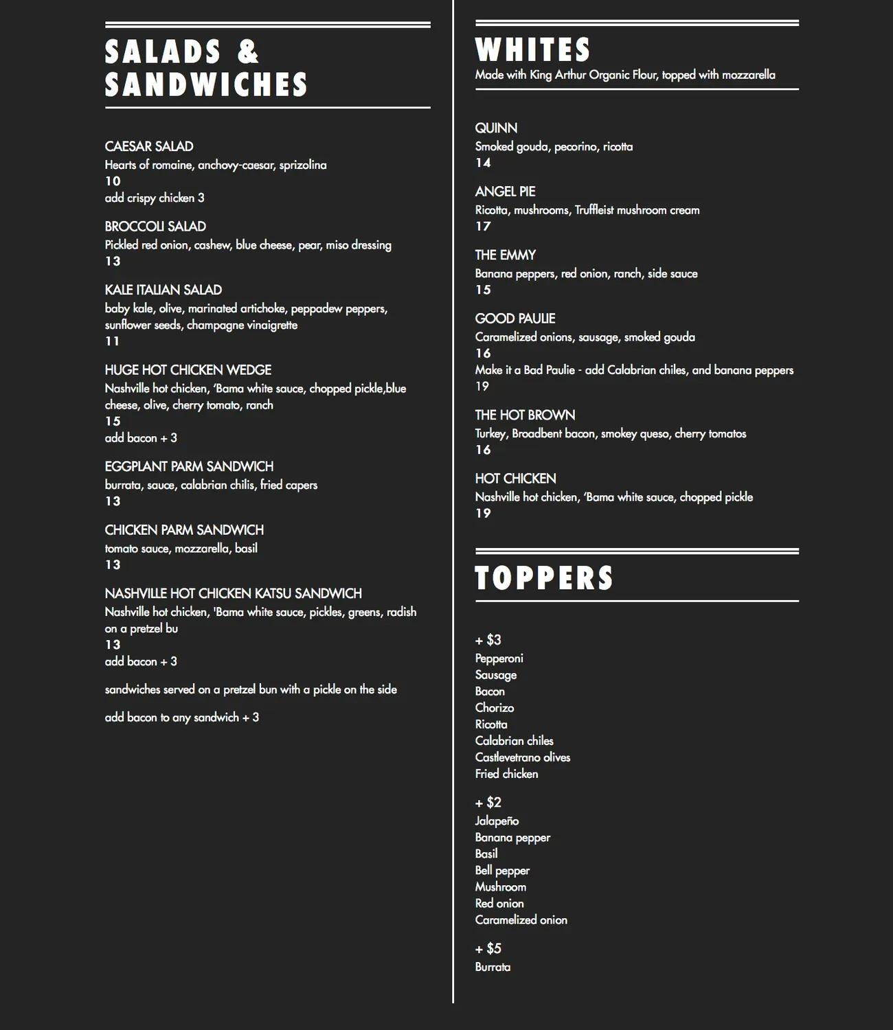 Menu 2