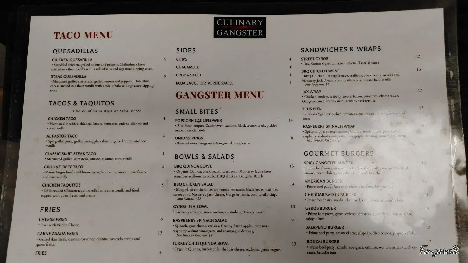 Menu 4