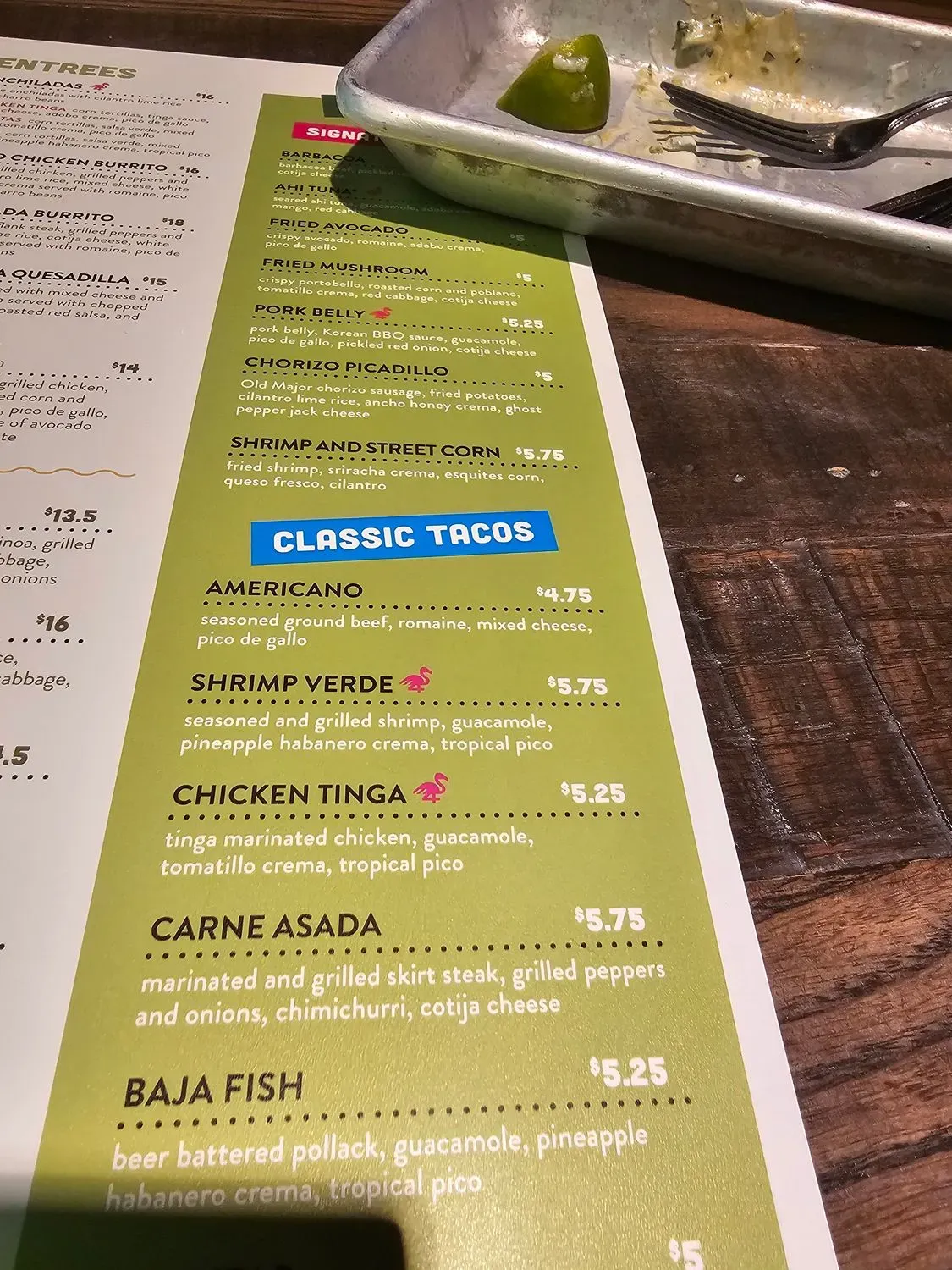 Menu 5