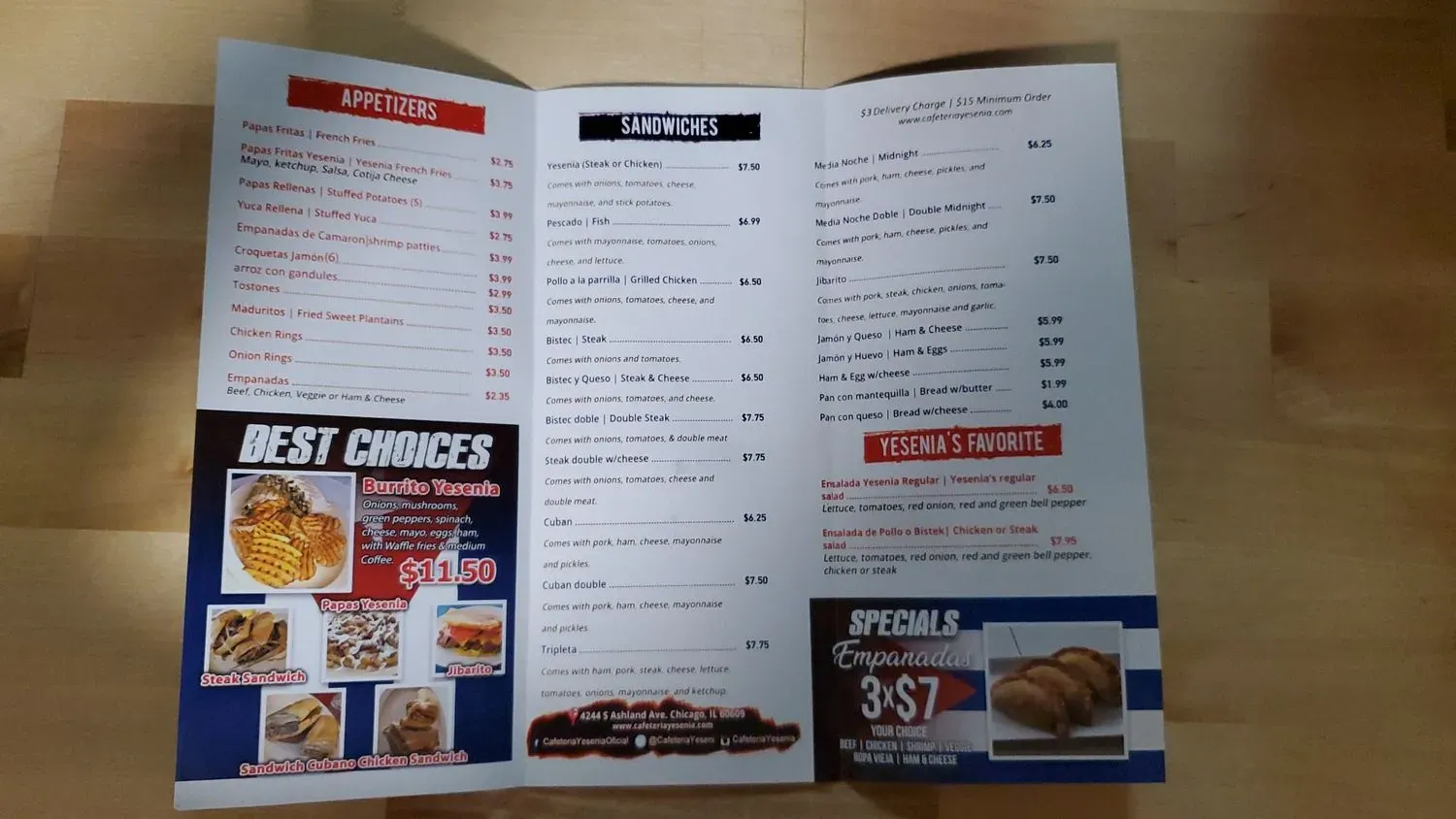 Menu 3