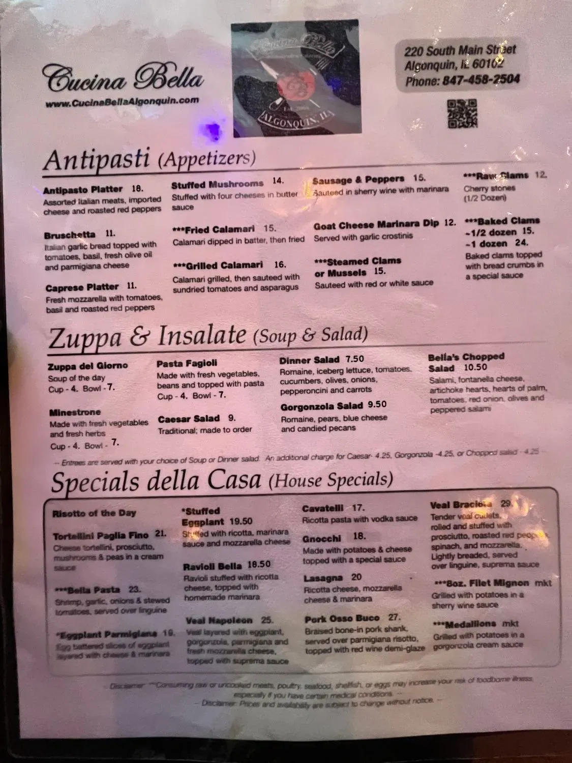 Menu 1