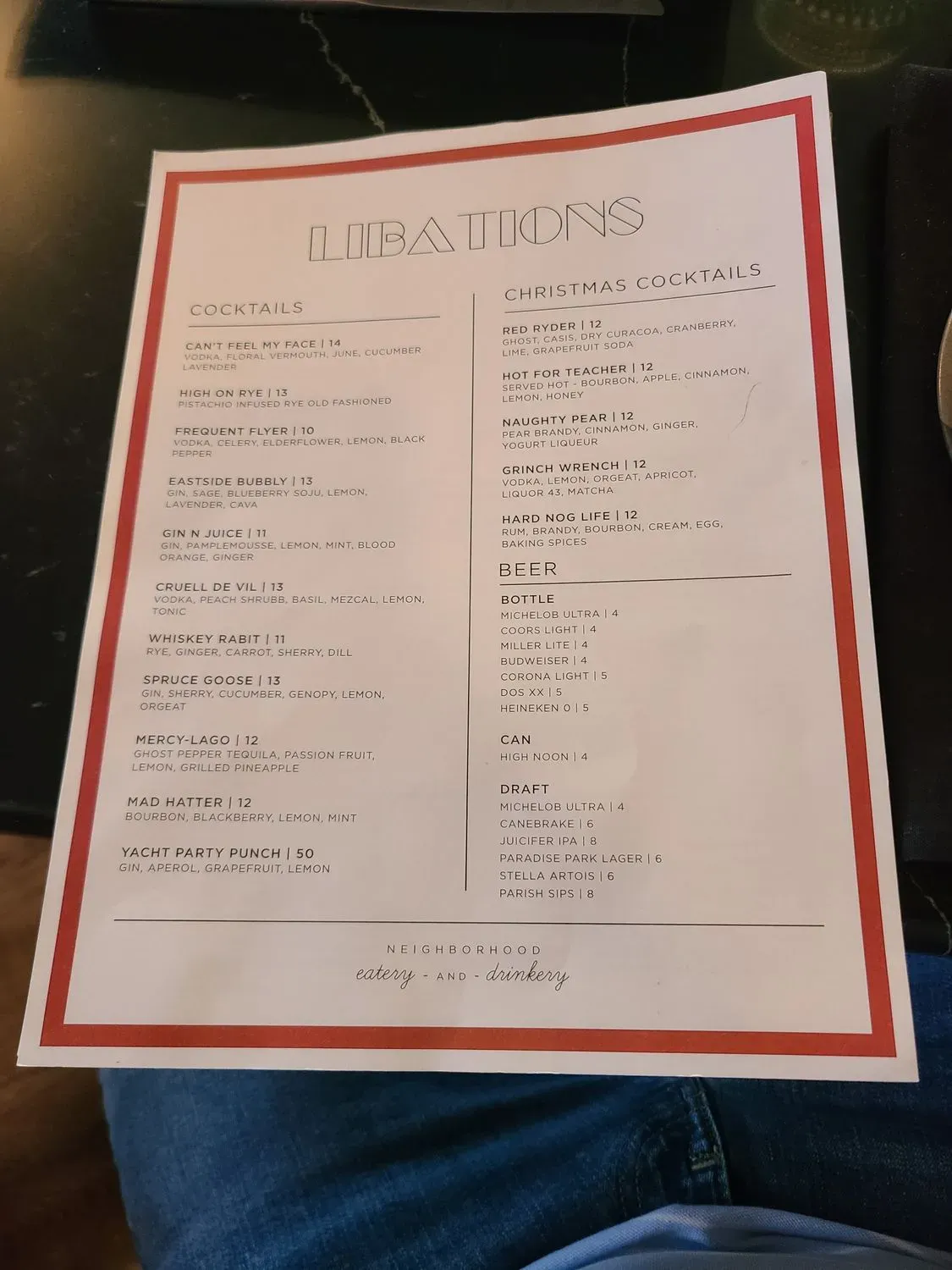 Menu 5