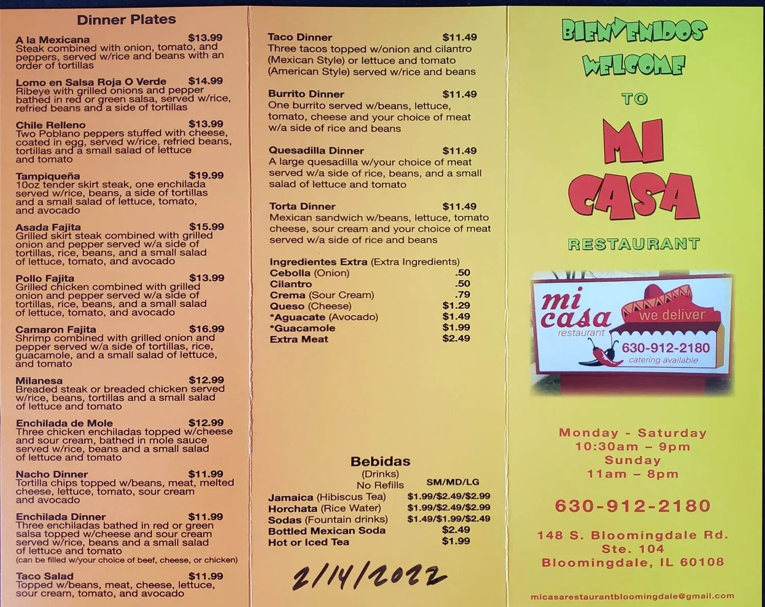 Menu 2