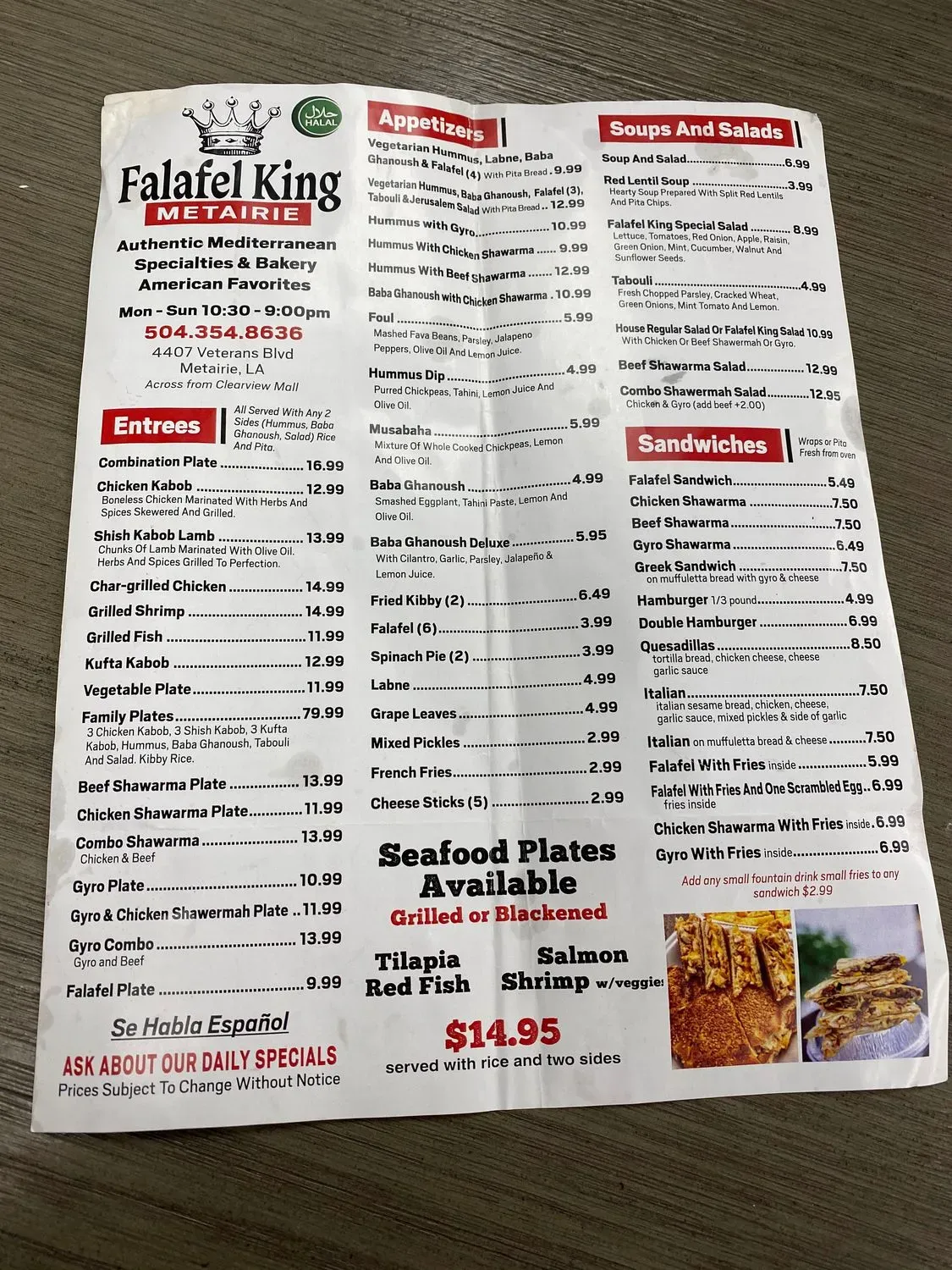 Menu 4