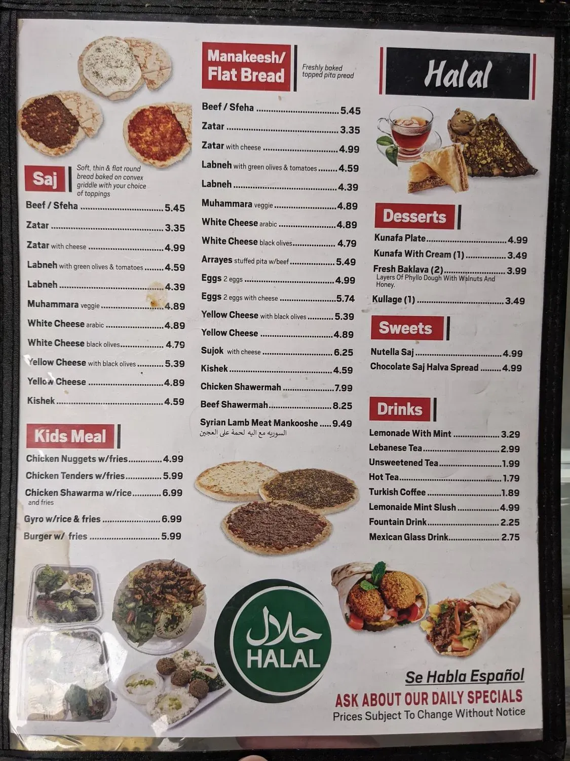 Menu 4