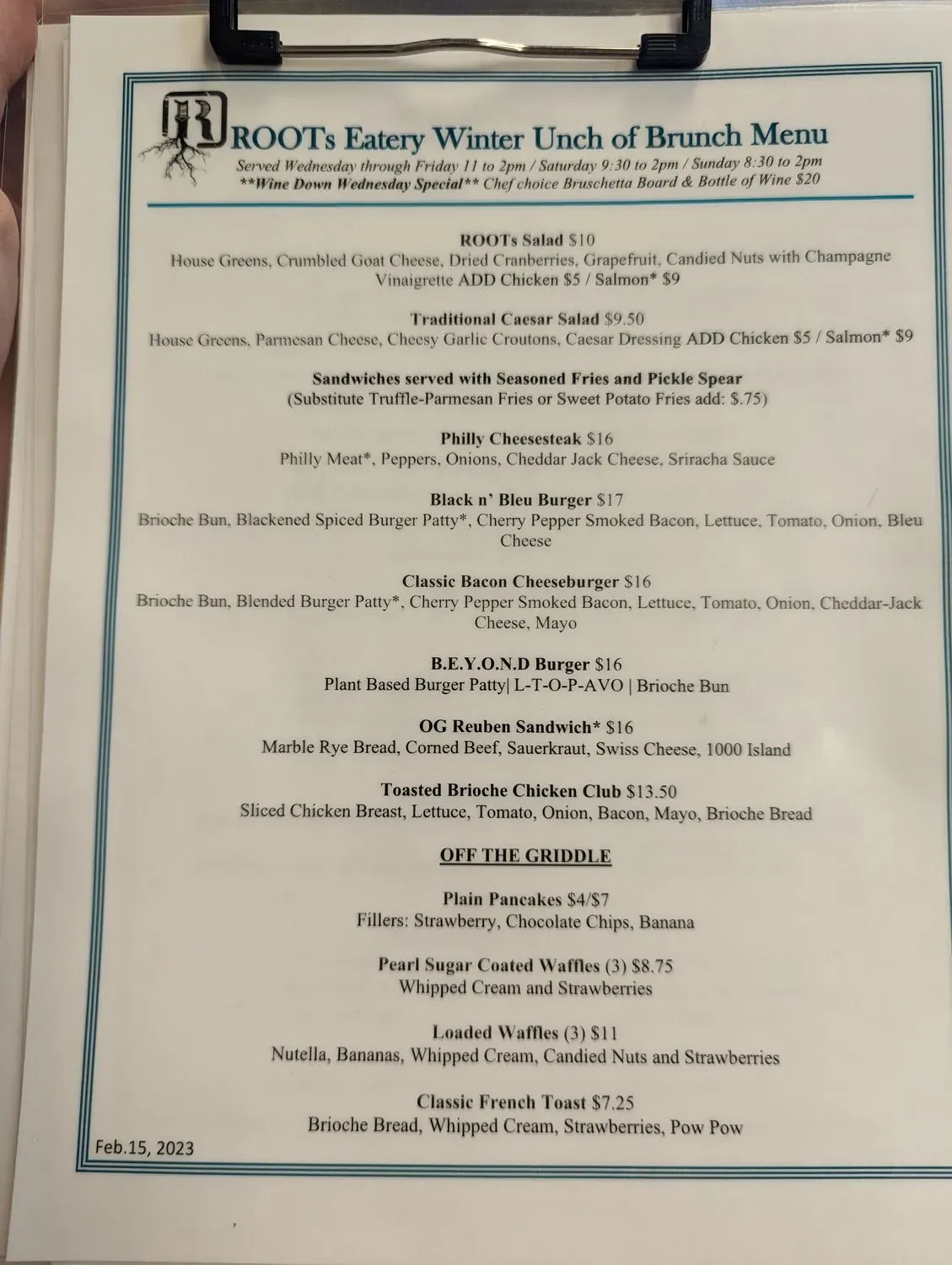 Menu 2