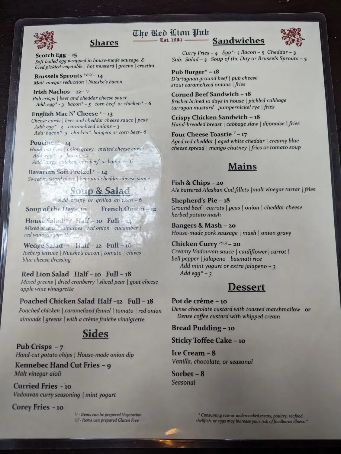 Menu 5