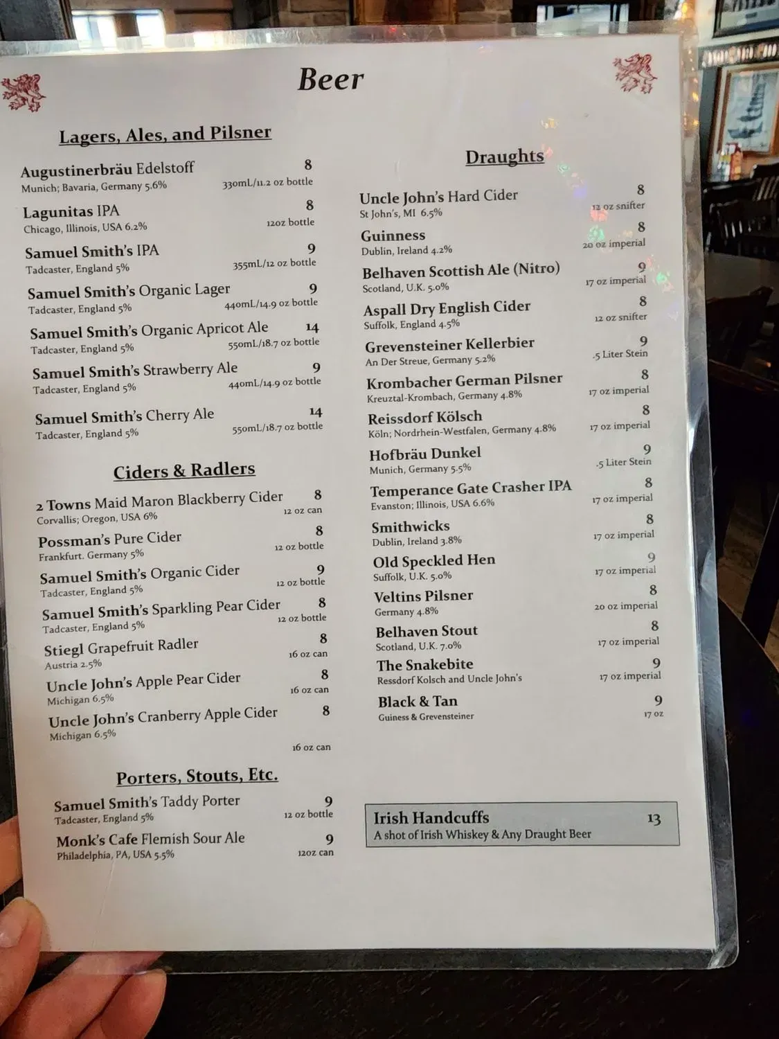 Menu 1