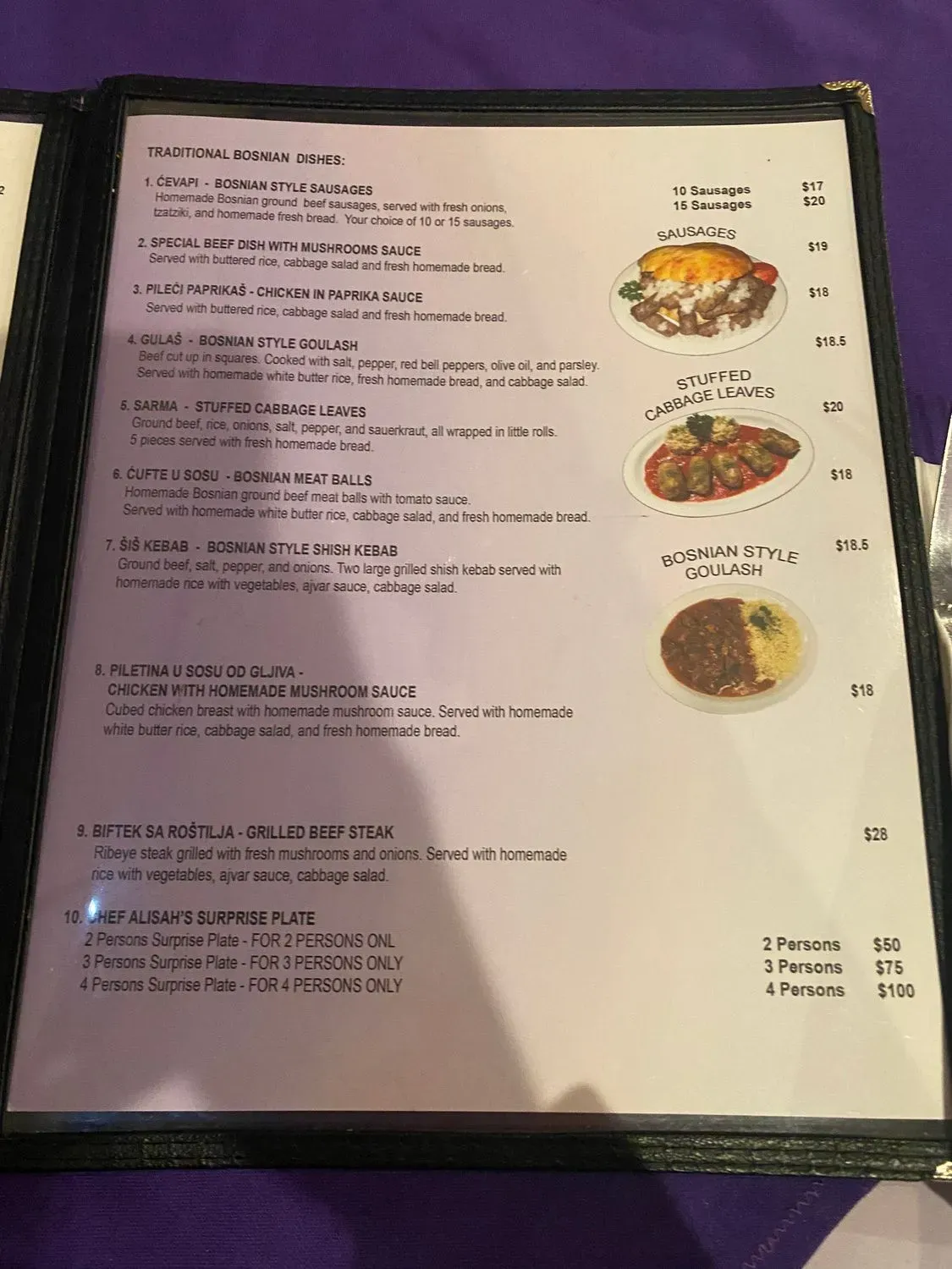 Menu 5