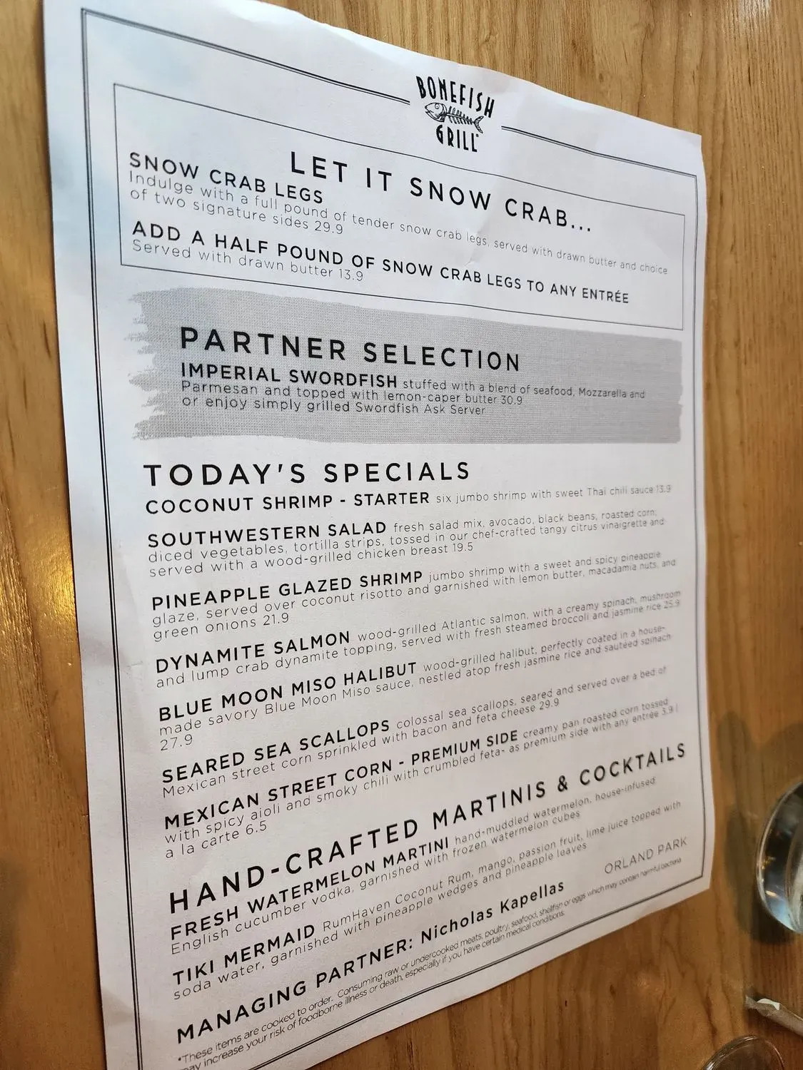 Menu 5