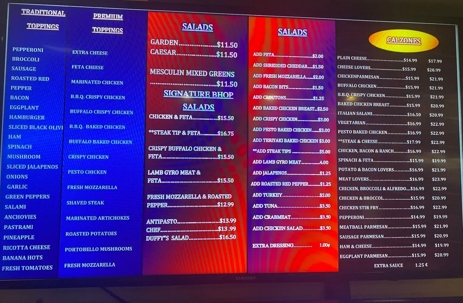 Menu 3