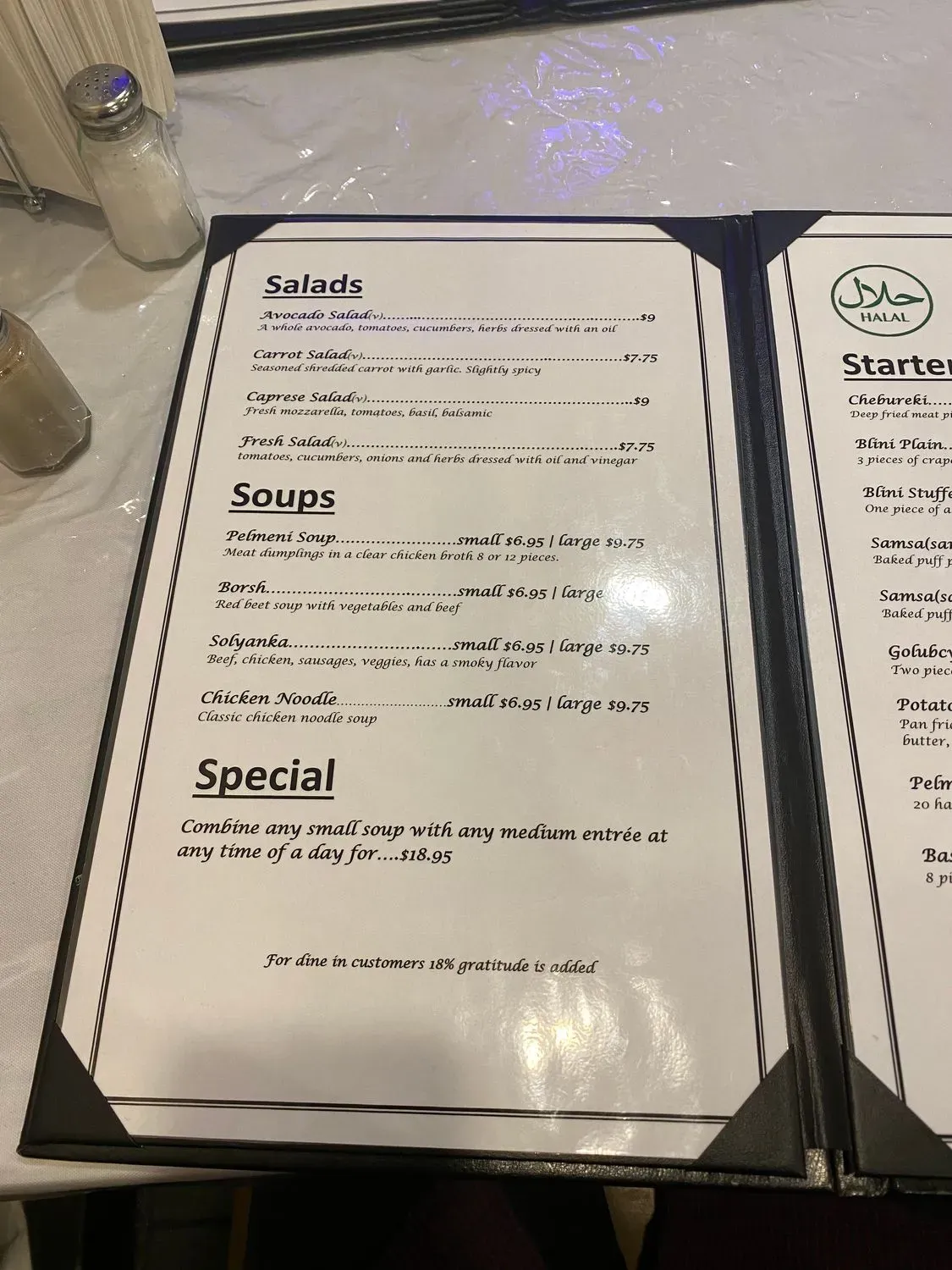 Menu 6