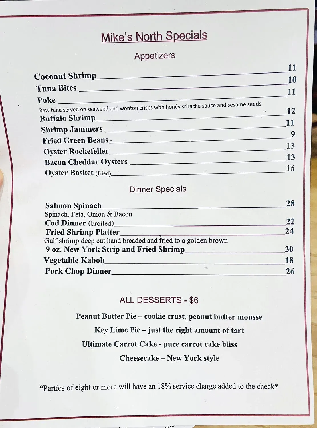 Menu 2