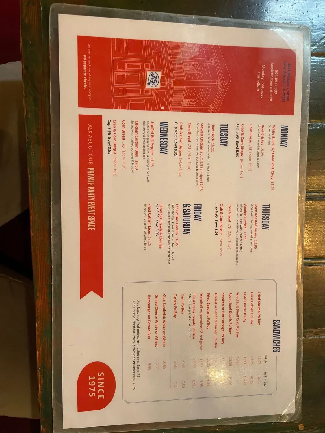 Menu 2