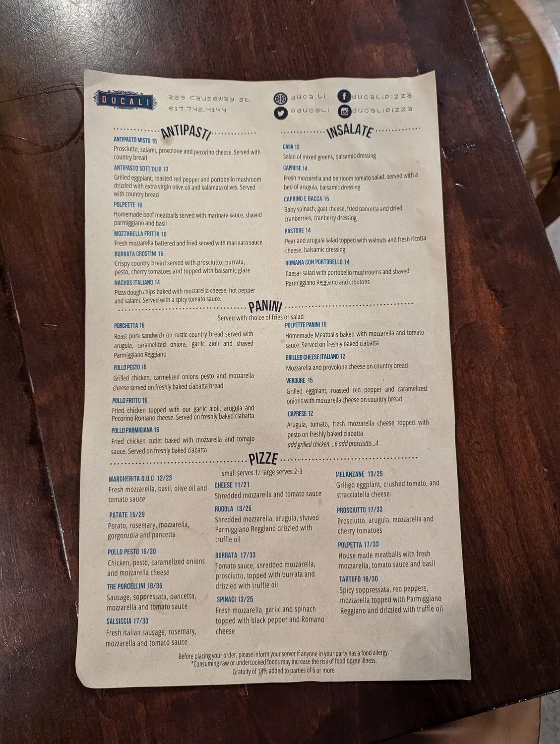 Menu 5