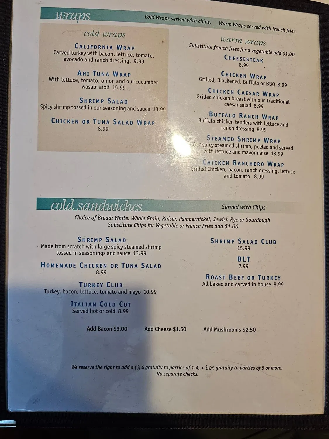 Menu 5