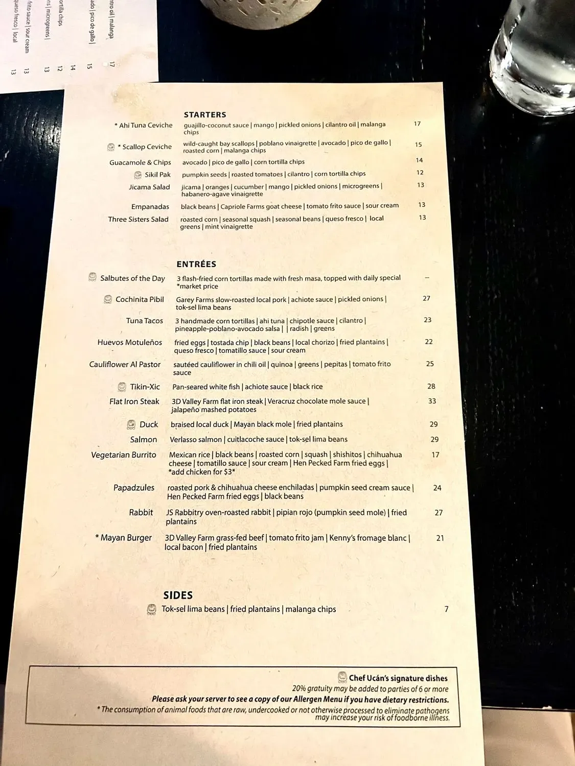 Menu 1