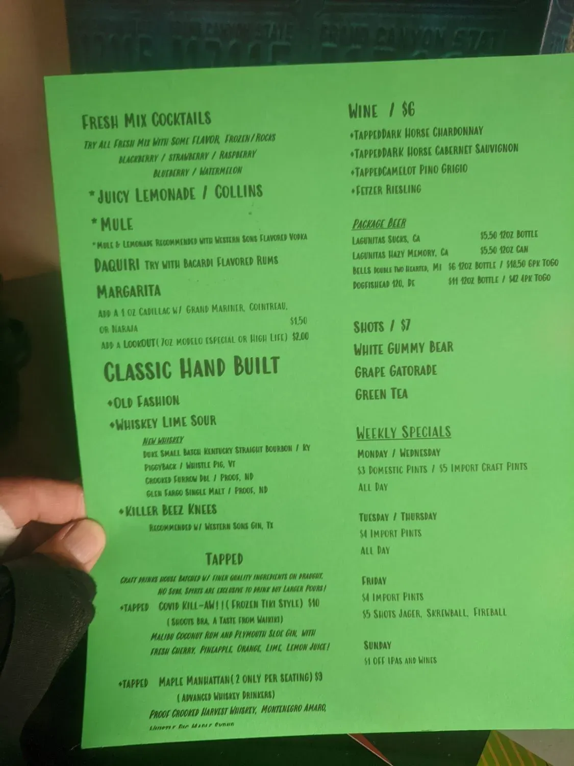 Menu 1