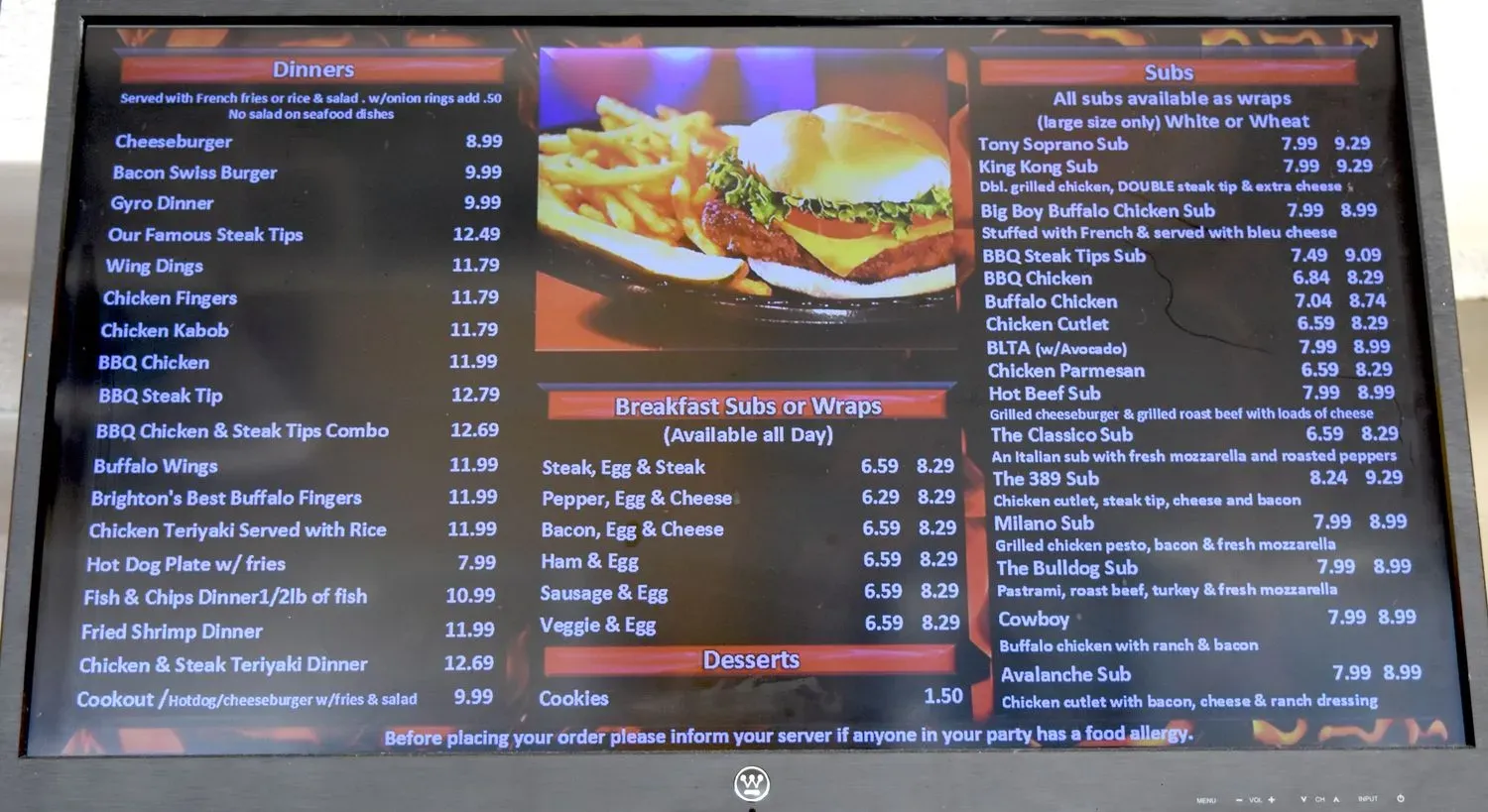 Menu 4