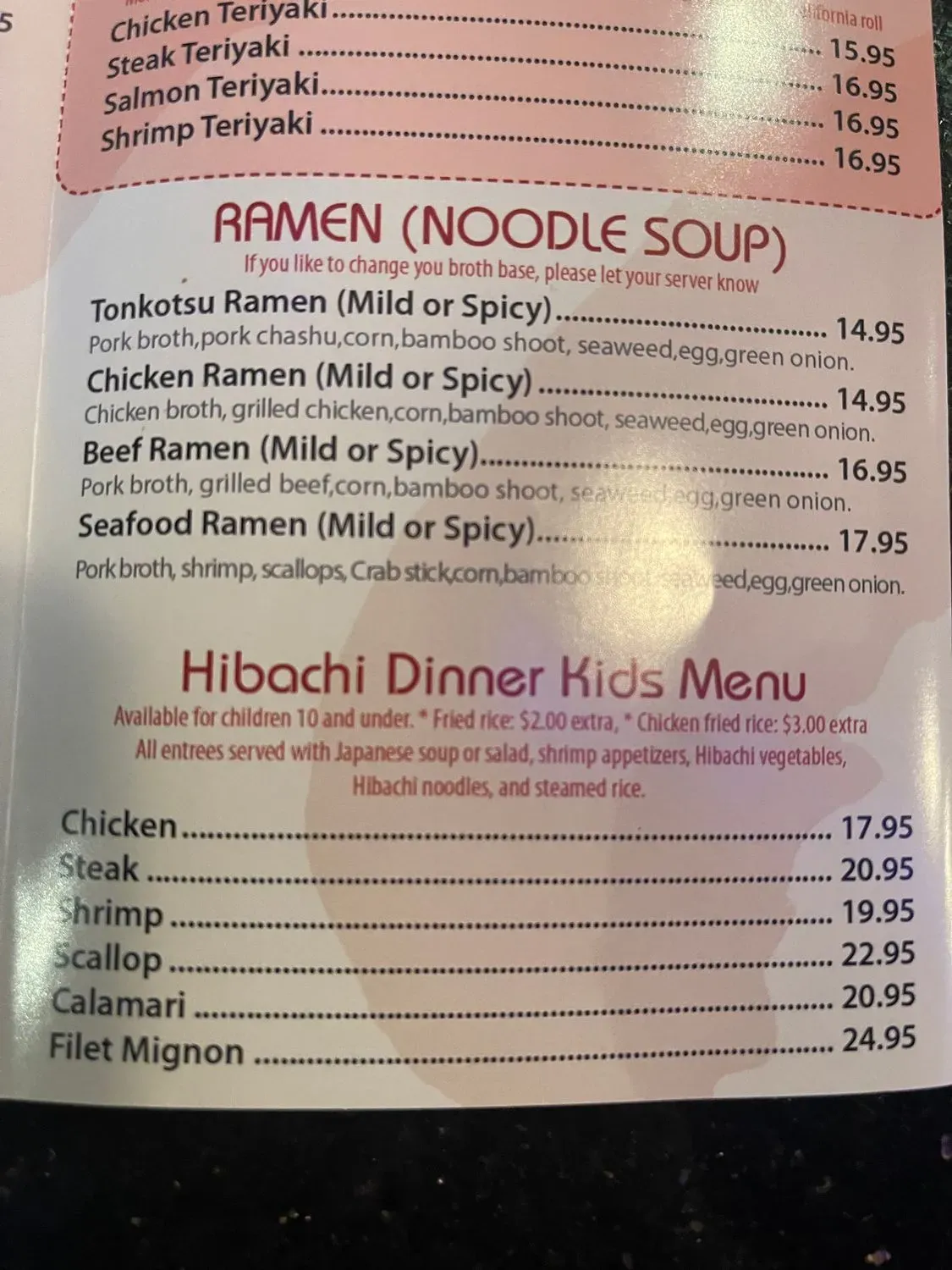 Menu 5