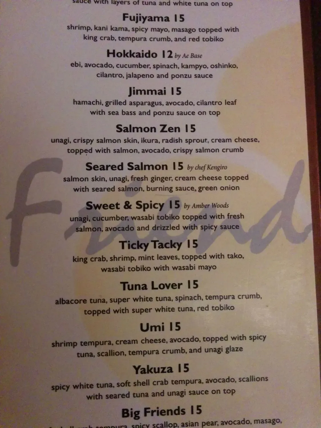 Menu 5