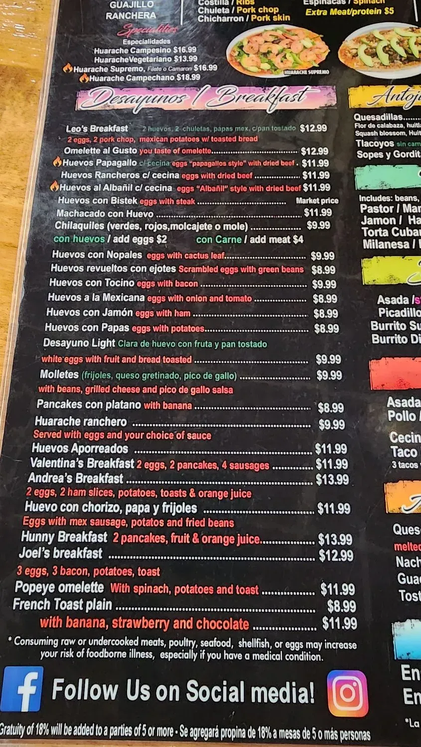 Menu 5