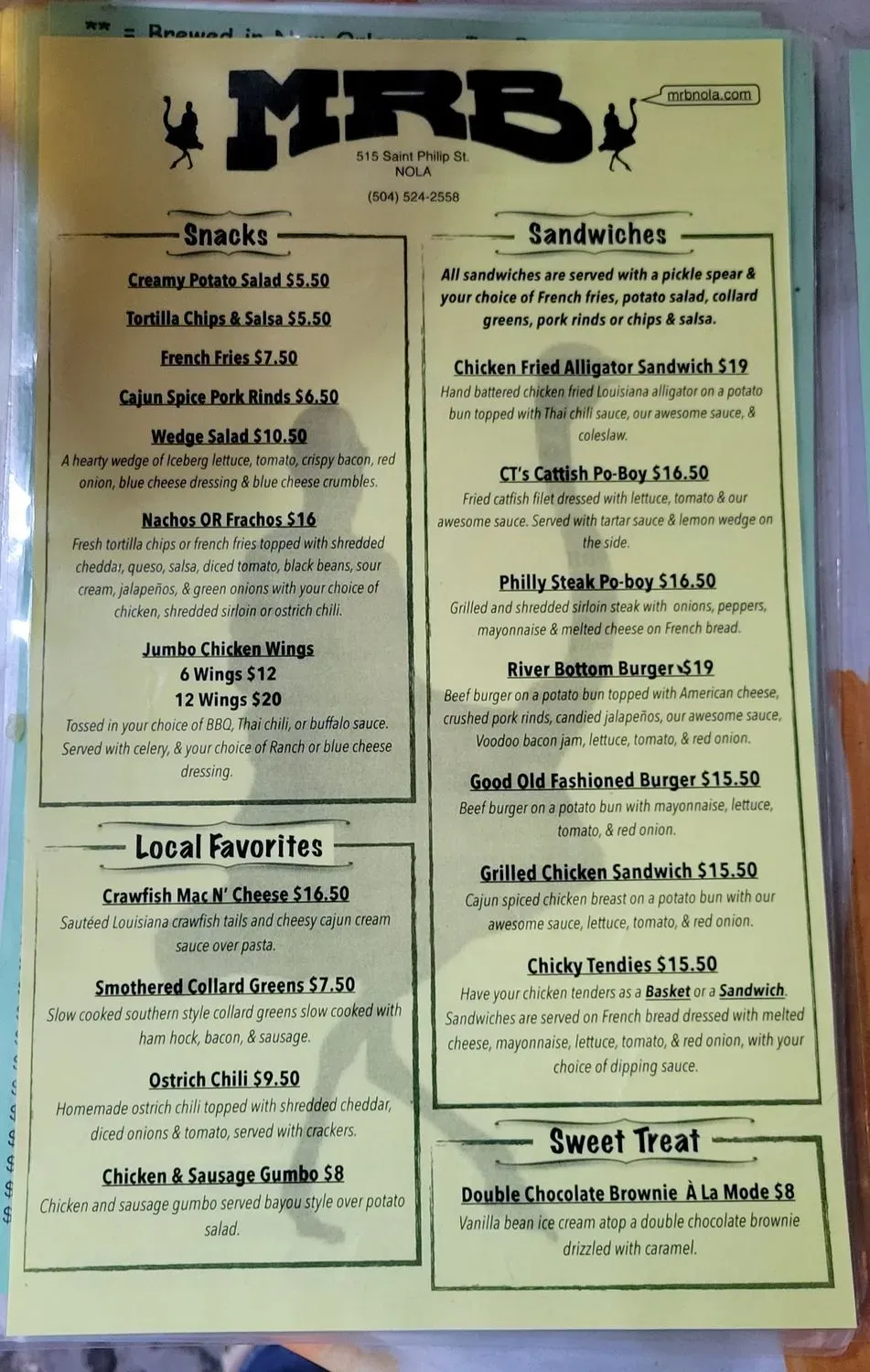 Menu 5