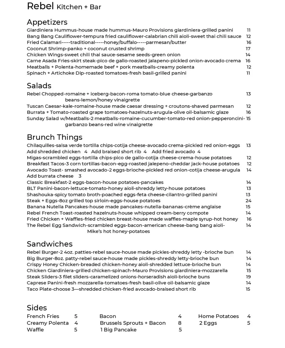 Menu 4