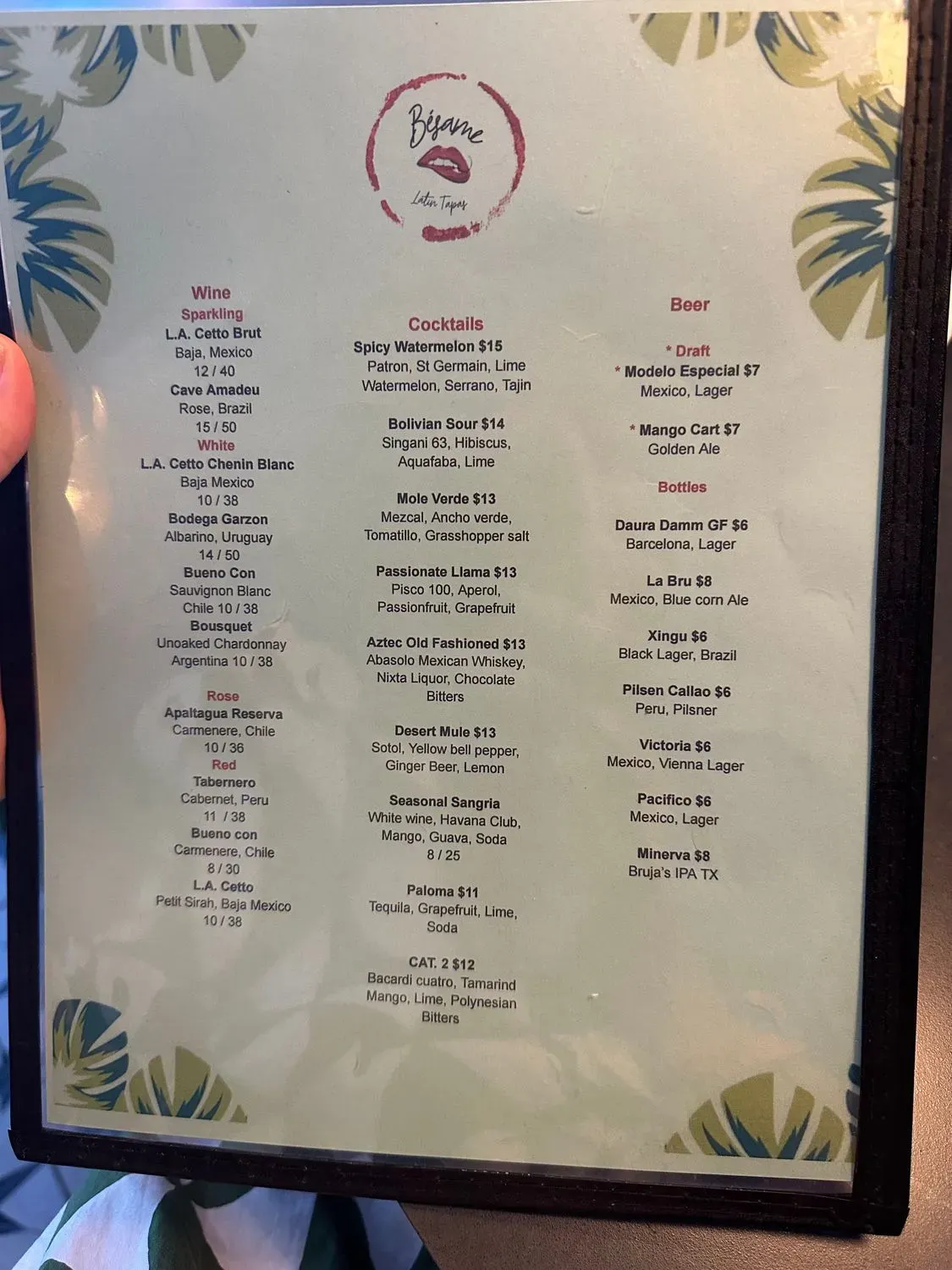 Menu 5