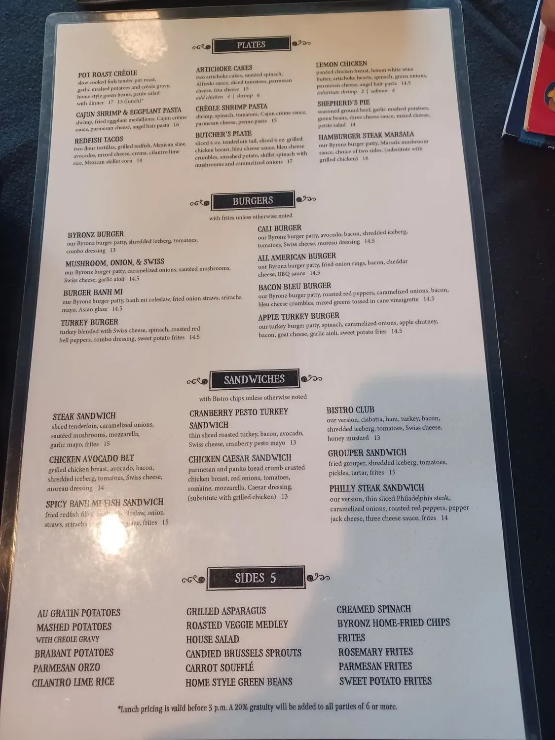 Menu 6