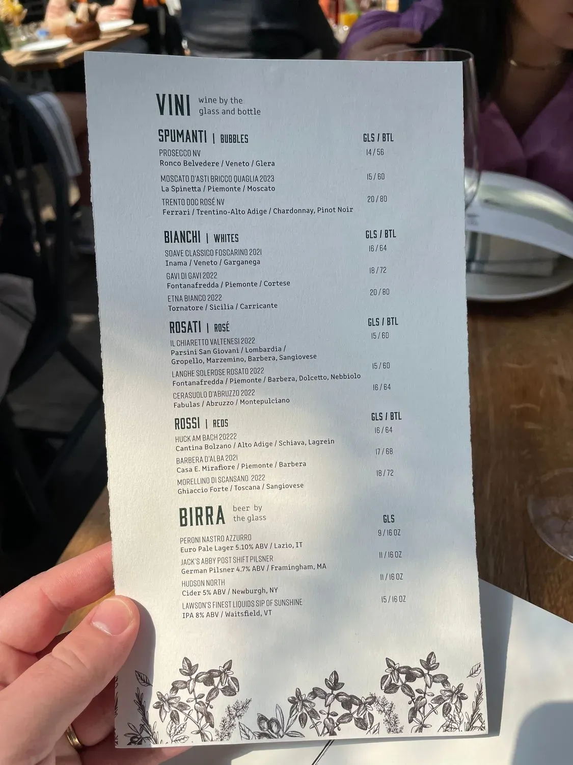 Menu 5