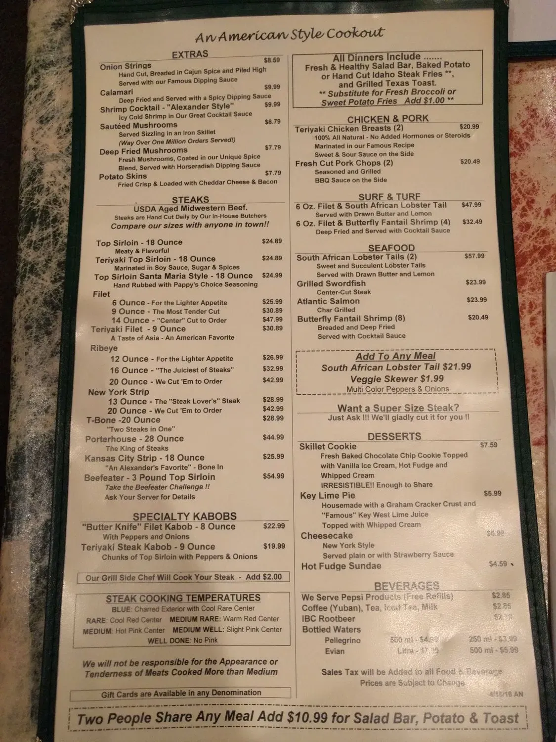 Menu 6