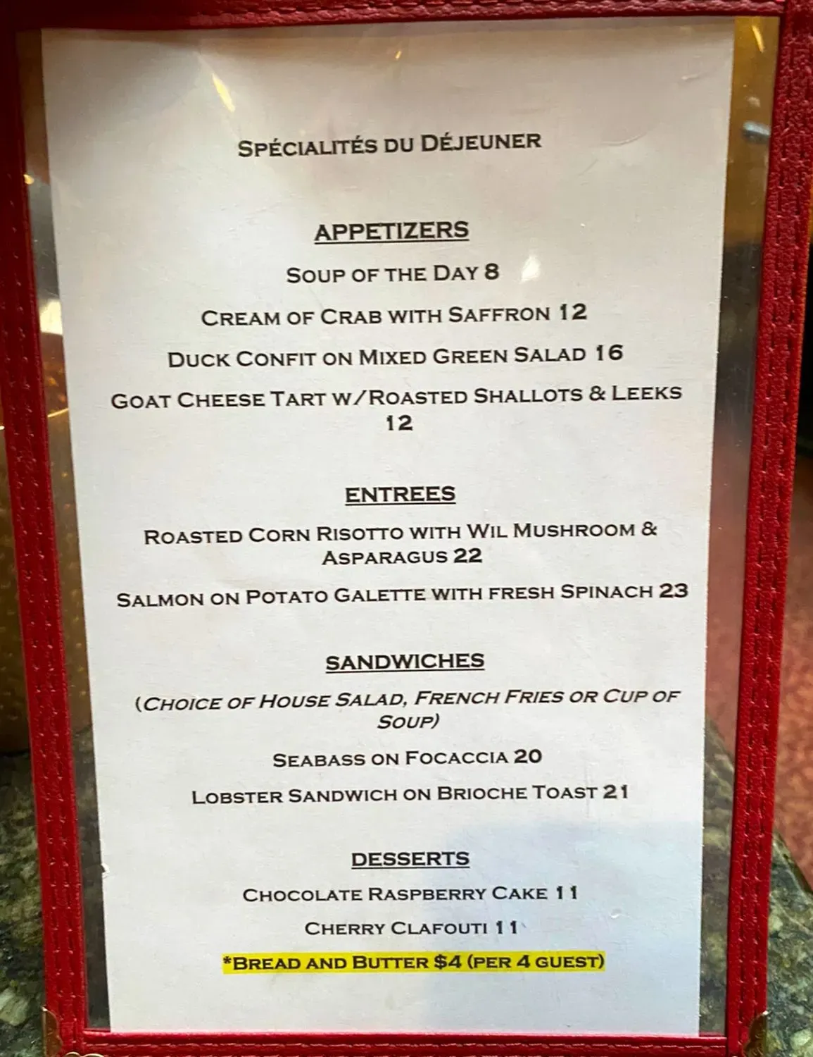 Menu 4