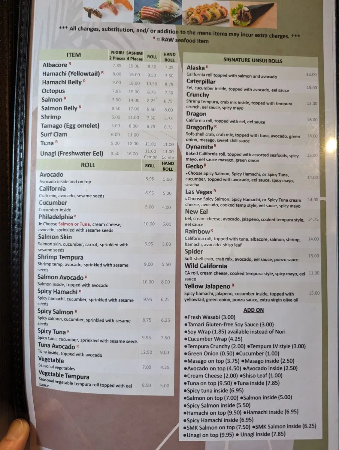 Menu 1